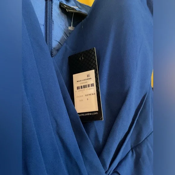 City Chic Maxi Luciana Electric Blue NWT Size S/16W - Picture 7 of 8